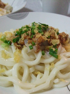 イカ納豆うどん-レシピのメイン写真