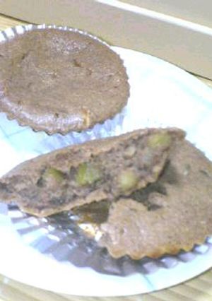 ほろにがココアと栗のふんわりケーキ-レシピのメイン写真