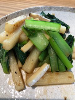 小松菜のバター醤油炒め-レシピのメイン写真
