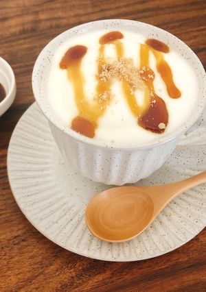 黒蜜ごま豆乳ラテ-レシピのメイン写真