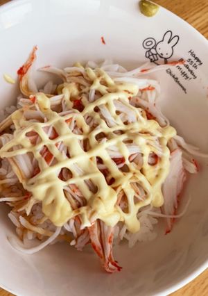 カニカマで海鮮(風)手抜き丼-レシピのメイン写真