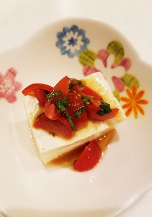 しそミニトマト冷やっこ-レシピのメイン写真