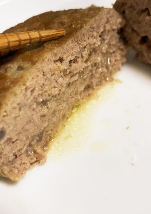 ポイント2つで肉汁たっぷりハンバーグ☆-レシピのメイン写真