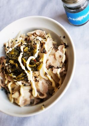高菜ペッパーマヨ豚丼-レシピのメイン写真