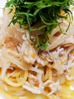 釜揚げしらすの梅しそパスタ-レシピのメイン写真