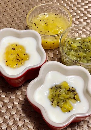 ヨーグルトにいかが？絶品キウイソース-レシピのメイン写真