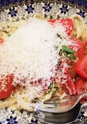 玄米めんの冷製トマトパスタ-レシピのメイン写真