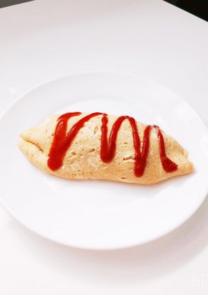 超時短ハンバーグからの絶品オムライス♡-レシピのメイン写真