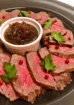 ローストビーフの玉ねぎソース-レシピのメイン写真