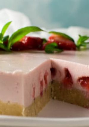 低糖質いちごレアチーズケーキ♡-レシピのメイン写真
