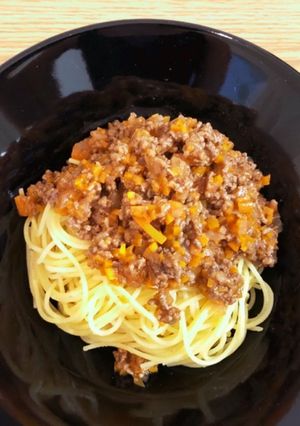 ミートソースパスタ-レシピのメイン写真