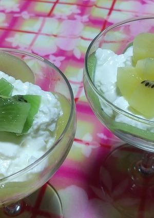 ゼスプリキウイ朝食べたいヨーグルト-レシピのメイン写真