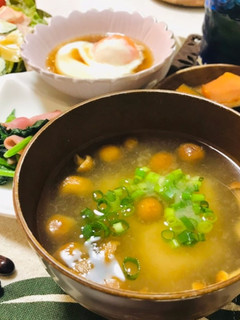 なめこのお味噌汁・ネギとなめこ味噌汁-レシピのメイン写真