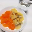 簡単!キウイみかんヨーグルト
