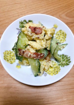 カリカリベーコンのマスタードポテトサラダ-レシピのメイン写真