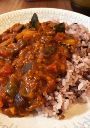 夏野菜ドライカレー-レシピのメイン写真