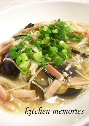 なすのえのきベーコンあんかけ-レシピのメイン写真