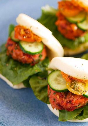 ひよこ豆のミニハンバーグ（ヴィーガン）-レシピのメイン写真