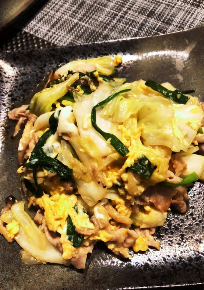 とろとろ卵と豚バラキャベツの中華炒め-レシピのメイン写真