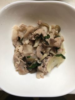 豚コマと大葉のさっぱり炒め-レシピのメイン写真