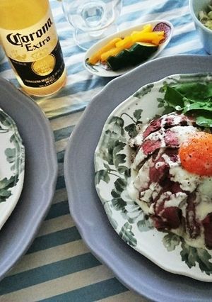 ローストビーフ丼の赤ワインのたれ-レシピのメイン写真