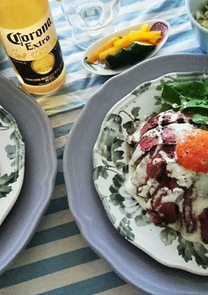 ローストビーフ丼の赤ワインのたれ-レシピのメイン写真