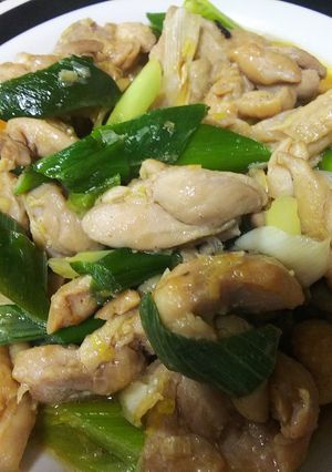 簡単中華・鶏肉の葱塩炒め-レシピのメイン写真