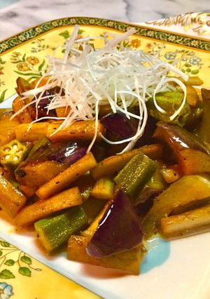 No2559夏野菜の酢炒め-レシピのメイン写真