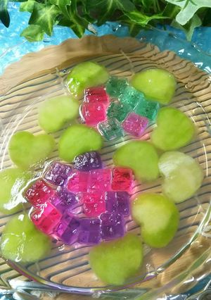 梅雨入りの頃はやっぱり紫陽花でゼリー-レシピのメイン写真