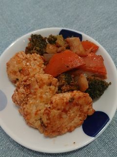 豆腐鶏だんごのウスターケチャップ炒め-レシピのメイン写真