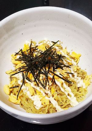 手抜き時短 野菜なし炒り卵の冷やし中華-レシピのメイン写真