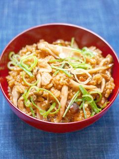 ベーコンときのこの炊き込みご飯-レシピのメイン写真