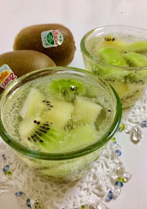 ふるしゅわキウイゼリー-レシピのメイン写真