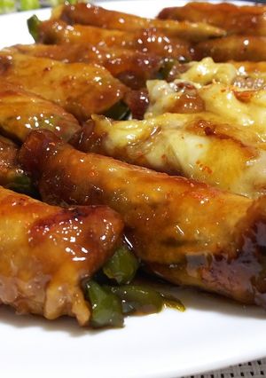 肉巻きピーマンの照り焼き~時々チーズ~-レシピのメイン写真