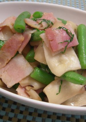大葉が香る☆いんげんとベーコンの炒め物-レシピのメイン写真
