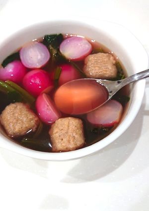ラディッシュ(はつか大根)ピンクのスープ-レシピのメイン写真