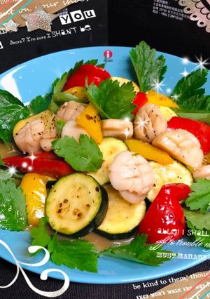 2分で完成！ホタテと夏野菜の焼きマリネ♪-レシピのメイン写真
