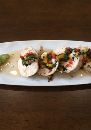 鶏胸肉のロール蒸し煮-レシピのメイン写真