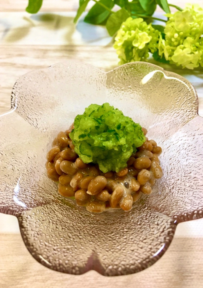 納豆にすり下ろし胡瓜で爽やかに♪-レシピのメイン写真