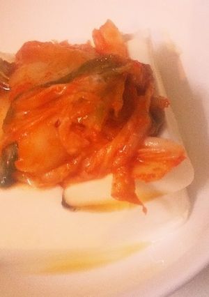 塩こんぶとキムチのごま油冷奴-レシピのメイン写真