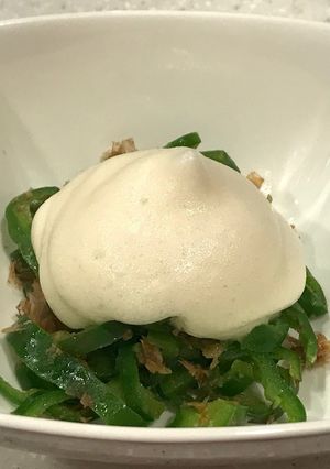 腎臓内科医考案減塩メレンゲポン酢ピーマン-レシピのメイン写真