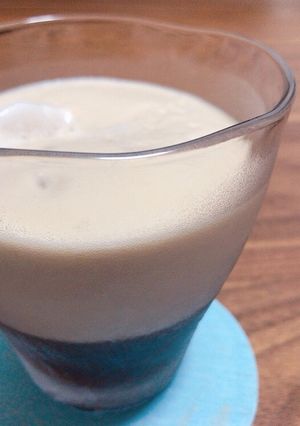 簡単シャリシャリ！2層コーヒースムージー-レシピのメイン写真