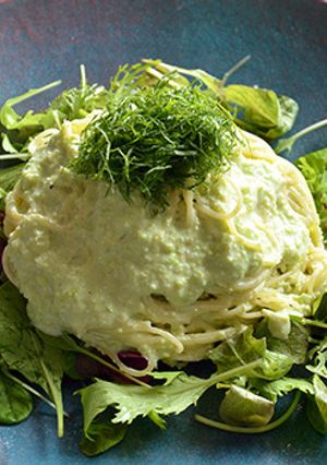 枝豆と豆乳ケフィアの冷製カッペリーニ-レシピのメイン写真