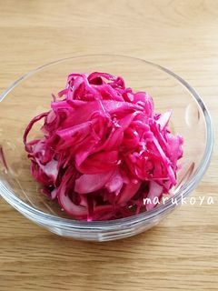 紫キャベツ&紫玉ねぎのキレイなマリネ☆-レシピのメイン写真