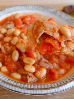 簡単♪大豆と豚肉のトマト煮-レシピのメイン写真