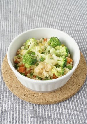 犬ごはん・鶏ササミふりかけパン粉焼き-レシピのメイン写真