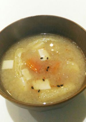 豚肉を茹でたお湯でなんちゃって豚汁-レシピのメイン写真