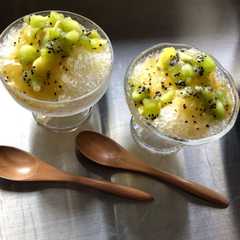 รูปของ 贅沢キウイシロップのかき氷