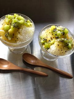 贅沢キウイシロップのかき氷-レシピのメイン写真