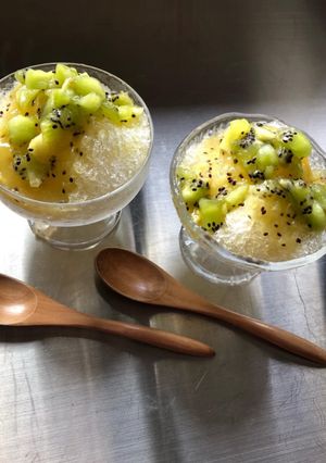 贅沢キウイシロップのかき氷-レシピのメイン写真